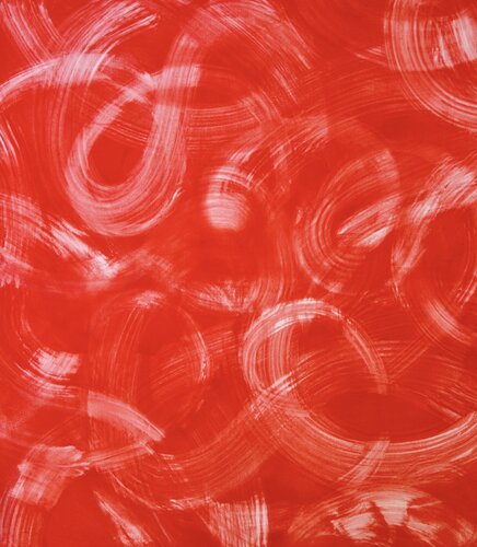 What Goes Around (Red) van Michelle Louis, Schilderij te koop op Singulart