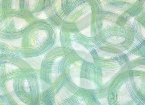 What Goes Around | Blue and Green van Michelle Louis, Schilderij te koop op Singulart