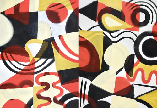 Eclipse | Totality (diptych) by Michelle Louis, Painting for Sale on Singulart