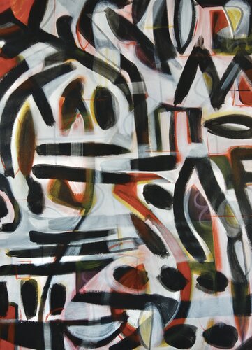 Trailblazer (Red and Ochre) by Michelle Louis, Painting for Sale on Singulart