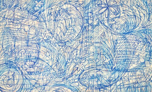 Blue Two di Michelle Louis, Pittura in vendita su Singulart