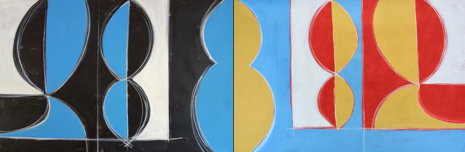 Night Into Day, Diptych Michelle Louis