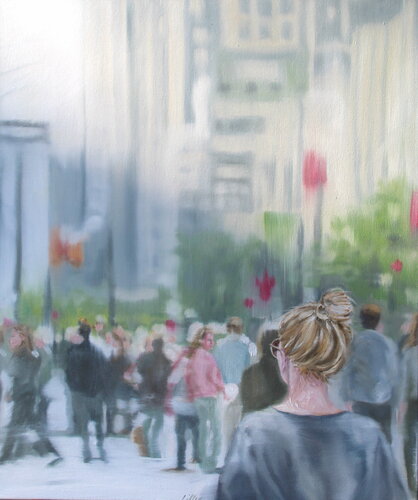 Obstacles Ahead di Debbie Pacheco, Pittura in vendita su Singulart