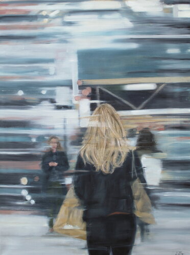 On the Go di Debbie Pacheco, Pittura in vendita su Singulart