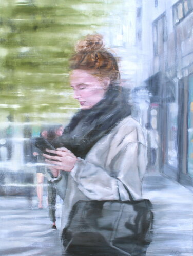 Pausing while the world stays in motion van Debbie Pacheco, Schilderij te koop op Singulart