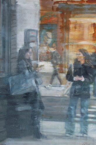 Paused di Debbie Pacheco, Pittura in vendita su Singulart