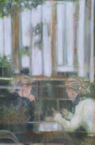 Talking Things Out van Debbie Pacheco, Schilderij te koop op Singulart