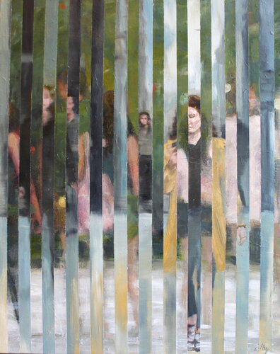 Two Stories van Debbie Pacheco, Schilderij te koop op Singulart