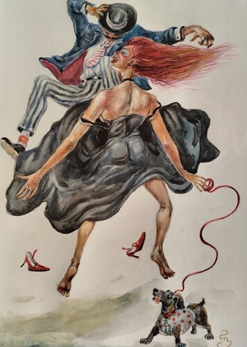 Dance van Giorgi Rurua, Tekening te koop op Singulart