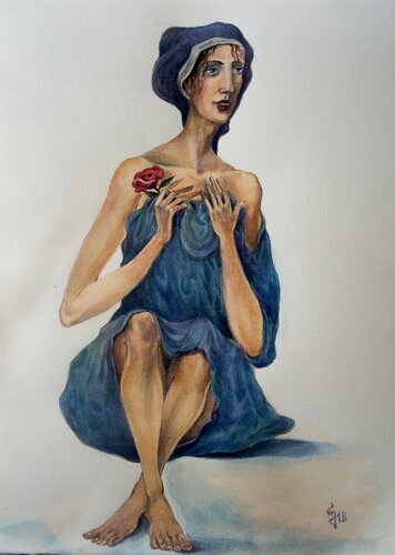 Cornelia my angel by Giorgi Rurua, Drawing for Sale on Singulart