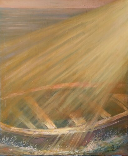 Empty boat van Giorgi Rurua, Schilderij te koop op Singulart