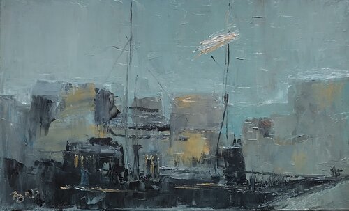 The last harbor von Giorgi Rurua, Malerei kaufen auf Singulart