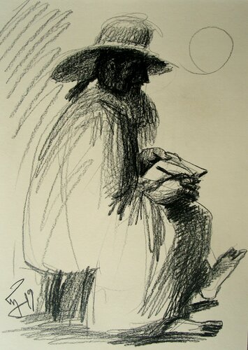 Painter di Giorgi Rurua, Disegno in vendita su Singulart