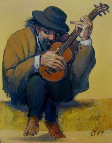 Guitarist von Giorgi Rurua, Malerei kaufen auf Singulart