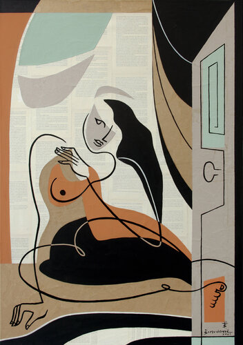 Poised van Bernard Simunovic, Schilderij te koop op Singulart