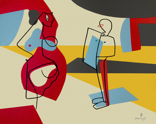 SELFI(e)SH QUEEN van Bernard Simunovic, Schilderij te koop op Singulart