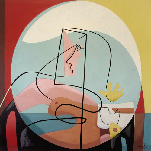 In the mirror of time von Bernard Simunovic, Malerei kaufen auf Singulart