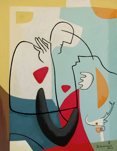 Devotion van Bernard Simunovic, Schilderij te koop op Singulart