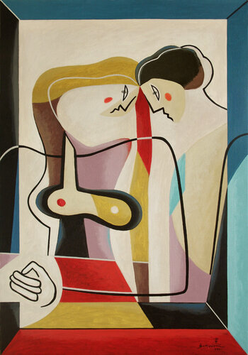 Turn on you love light van Bernard Simunovic, Schilderij te koop op Singulart