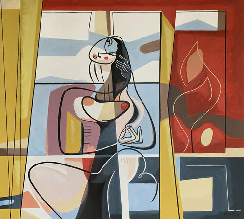 Exotic beauty di Bernard Simunovic, Pittura in vendita su Singulart