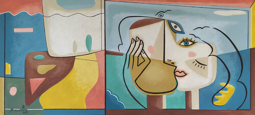 My soul mate van Bernard Simunovic, Schilderij te koop op Singulart