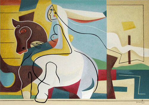 just like a fairy tale di Bernard Simunovic, Pittura in vendita su Singulart