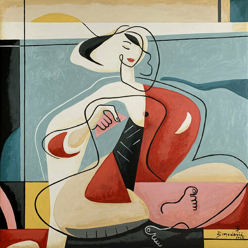 everlasting smile van Bernard Simunovic, Schilderij te koop op Singulart