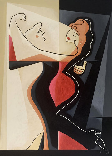 elegance and grace di Bernard Simunovic, Pittura in vendita su Singulart