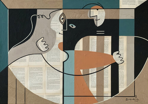 You're so Wonderful van Bernard Simunovic, Schilderij te koop op Singulart