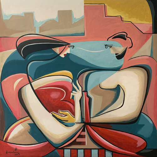 Windows of My Soul par Bernard Simunovic, Peinture en vente sur Singulart