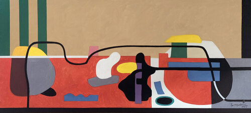 Abstract connections van Bernard Simunovic, Schilderij te koop op Singulart