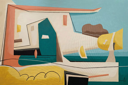 Sea view by Bernard Simunovic, Painting for Sale on Singulart