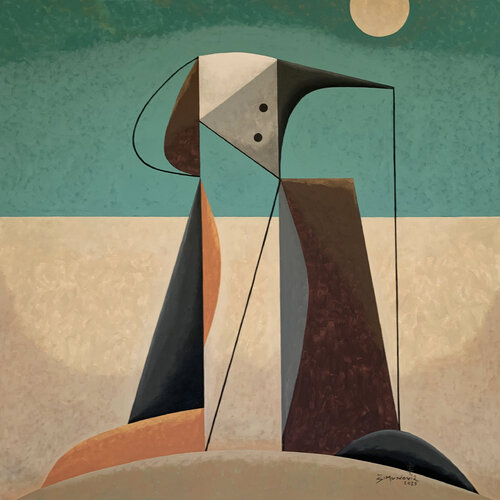 One and Two di Bernard Simunovic, Pittura in vendita su Singulart