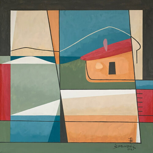 Geometry of Nature II di Bernard Simunovic, Pittura in vendita su Singulart
