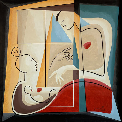 Shades Of Happiness von Bernard Simunovic, Malerei kaufen auf Singulart