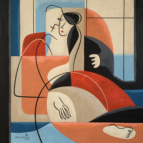 Vibrant connection van Bernard Simunovic, Schilderij te koop op Singulart