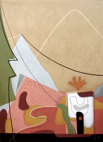 The mountain is calling van Bernard Simunovic, Schilderij te koop op Singulart