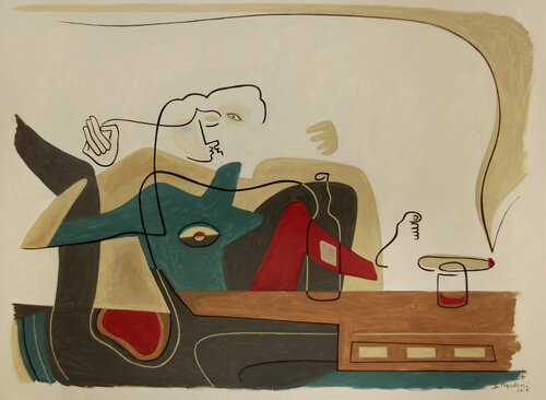 Ready to chill van Bernard Simunovic, Schilderij te koop op Singulart