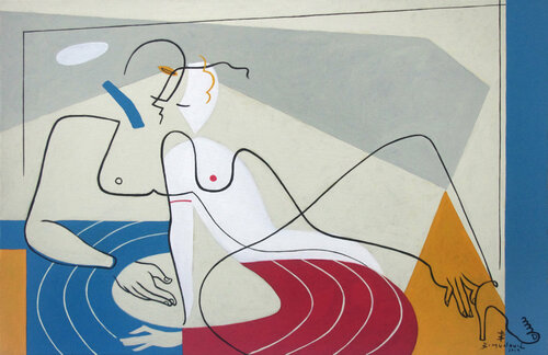 tenderness di Bernard Simunovic, Pittura in vendita su Singulart