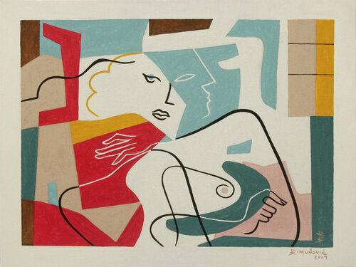 In the mood for love di Bernard Simunovic, Pittura in vendita su Singulart