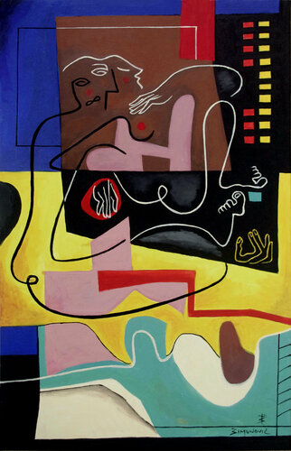 the night window van Bernard Simunovic, Schilderij te koop op Singulart