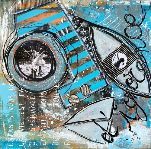 Enfants by RogerM, Painting for Sale on Singulart