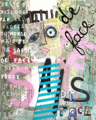 De Face van RogerM, Schilderij te koop op Singulart