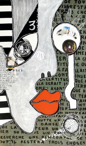 Trois Choses.. di RogerM, Pittura in vendita su Singulart