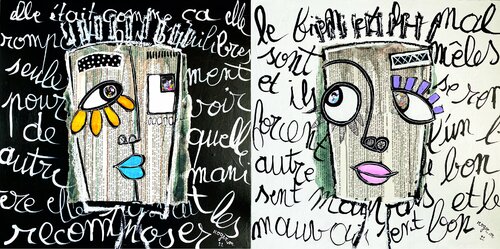 L'Equilibre - Diptyque van RogerM, Schilderij te koop op Singulart