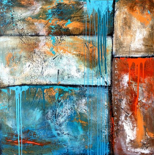 Le Mur, sous la Pluie ... van RogerM, Schilderij te koop op Singulart