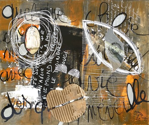 L'Eveil Heureux (Encadrée) van RogerM, Schilderij te koop op Singulart