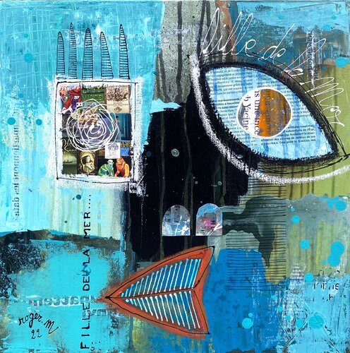 La Fille de la Mer par RogerM, Peinture en vente sur Singulart