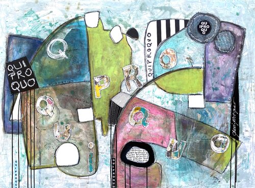 Quiproquo par RogerM, Peinture en vente sur Singulart