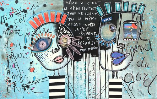 Pas le même Regard van RogerM, Schilderij te koop op Singulart